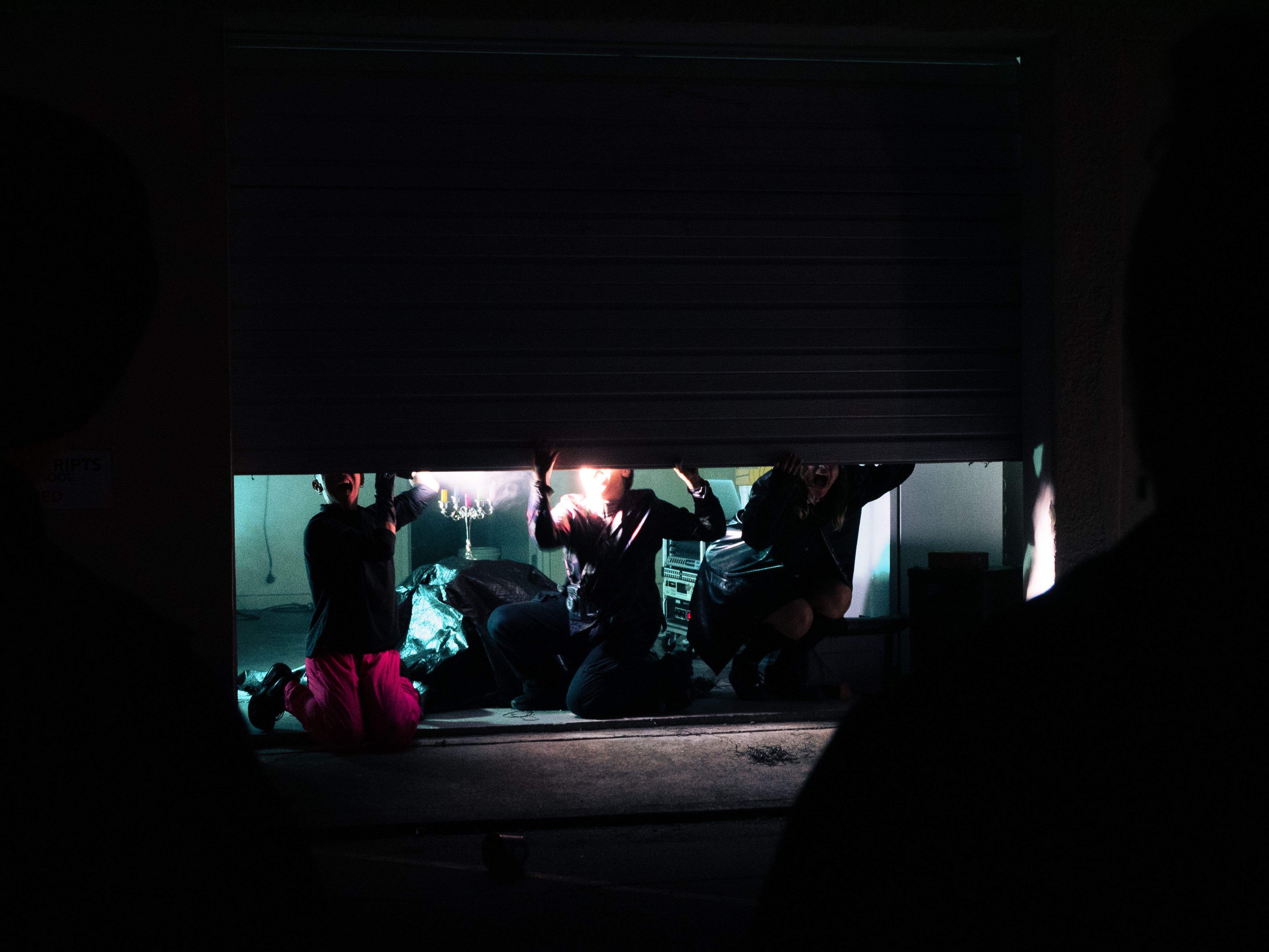 GAMER (Gay Asian Makers Experimental Residency) performing in the Te Wā garage.